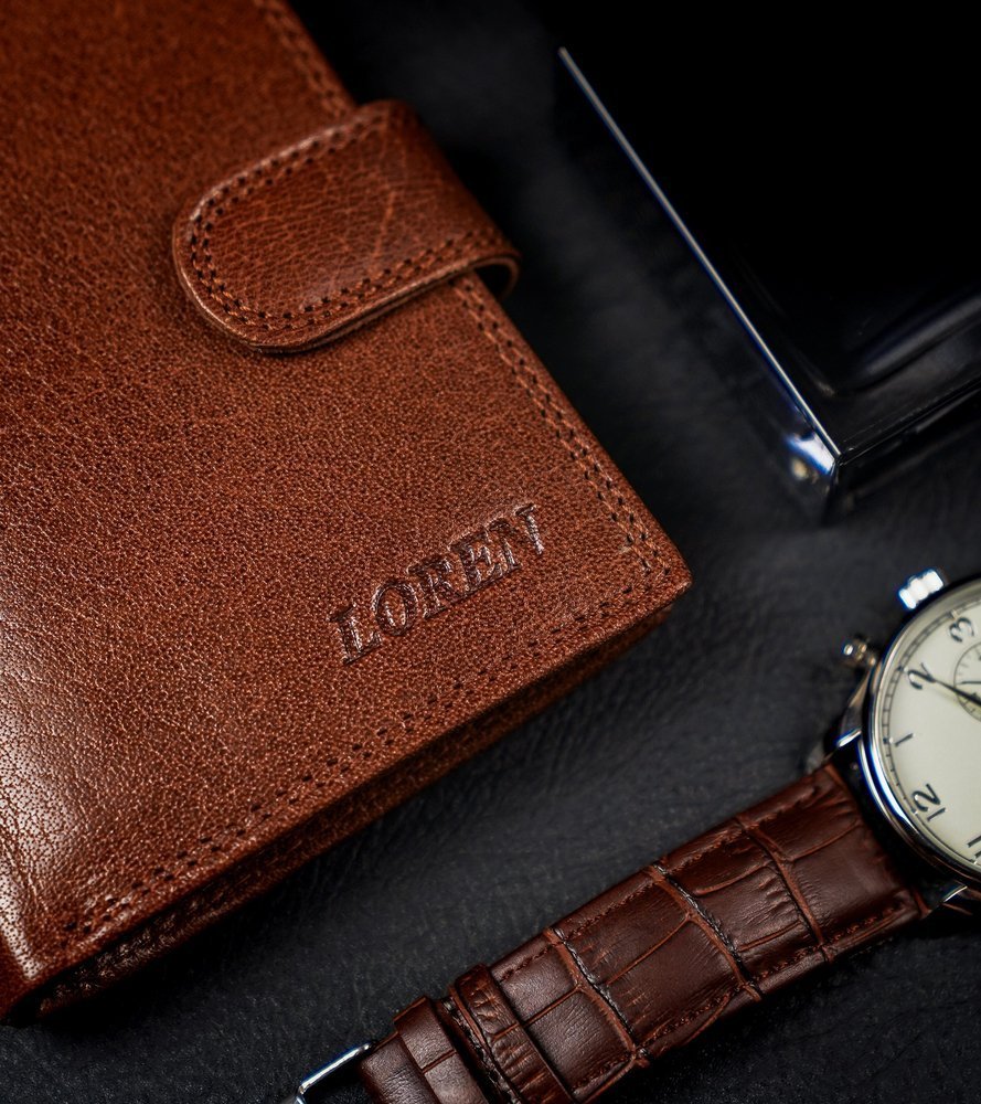 Гаманець чоловічий Loren N4L-BFL-4754 Tan-Brown Гаманець чоловічий Loren N4L-BFL-4754 Tan-Brown